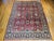 Red Vintage Persian Mahal Sultanabad Rug, Hand-Knotted Wool, Geometric Pattern, Red & Blue, 9x13 For Sale - Image 8 of 16