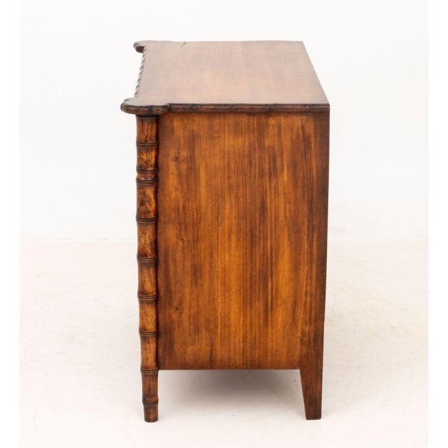 Aesthetic Style Faux Bamboo Chest of Drawers For Sale - Image 9 of 10