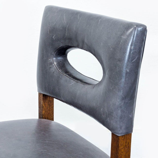 Palecek Leather Bar Stool For Sale In San Francisco - Image 6 of 7