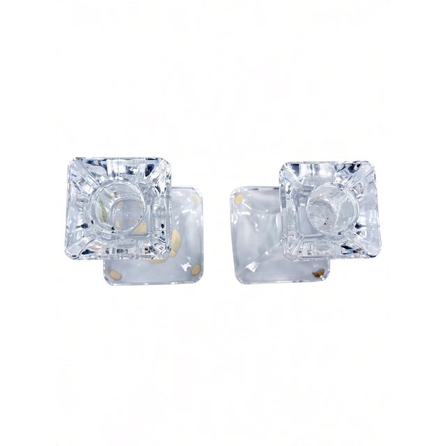Late 20th Century Orrefors Regina Crystal Candle Holders, a Pair For Sale In Indianapolis - Image 6 of 10