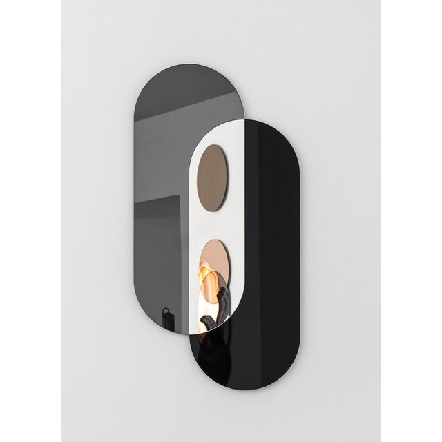 Not Yet Made - Made To Order Layered Silhouettes Two Stadiums Mirrors by Rive Roshan For Sale - Image 5 of 5