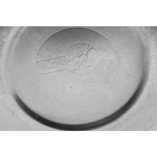 Transparent Vintage Postmodern Inox and Glass Ice Bucket For Sale - Image 8 of 10