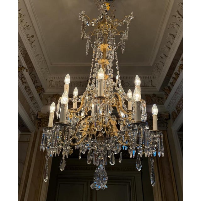 Late 19th Century Antique French Chandelier, 1870 For Sale - Image 5 of 14