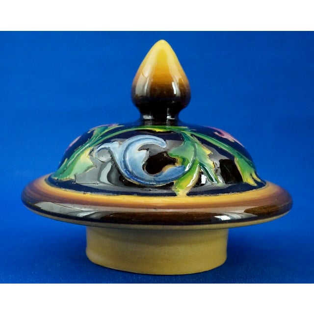 20th Century Scratched Majolica Ceramic Potiche Vase by Bartolomeo Rossi for CAS Savona Albisola, Italy, 1920s For Sale - Image 11 of 18