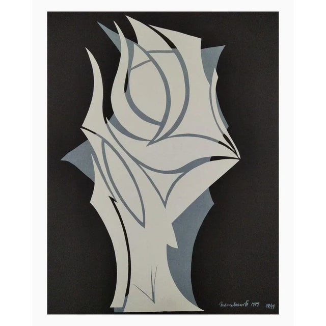 1970s Marcel Marti, Composition, 1979, Lithograph For Sale - Image 5 of 5