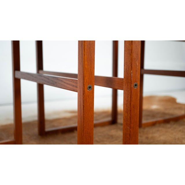 1970s Danish Modern BRDR Furbo Teak Nesting Tables - Set of 3 For Sale - Image 16 of 18