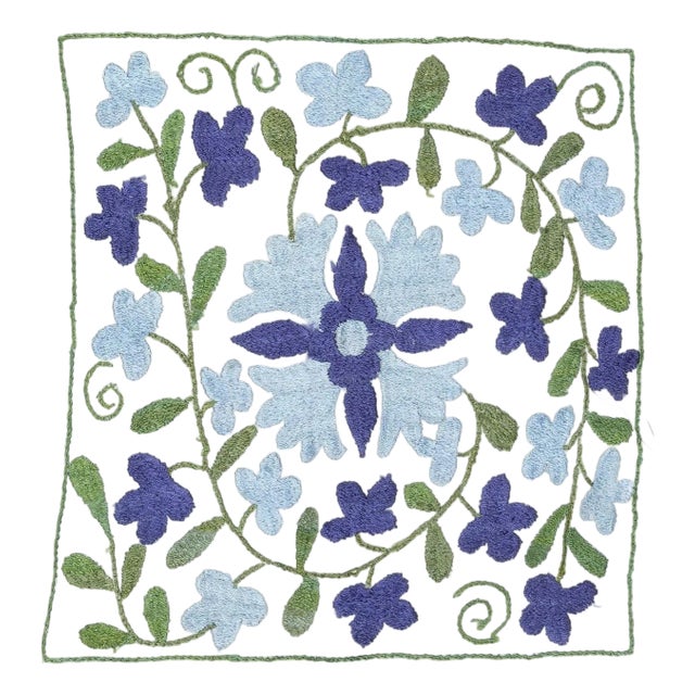 16"x18" Embroidered Throw Pillow. Handmade Cushion Cover. Cotton Lace Pillow For Sale