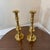 Mid-Century Modern Vintage Solid Brass Candlestick Holders, Classic Hexagonal Bases- a Pair For Sale - Image 3 of 9