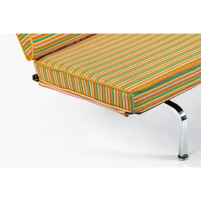 Mid Century Eames Herman Miller Sofa Compact, Alexander Girard Maharam Fabric, 2 Available For Sale - Image 13 of 17