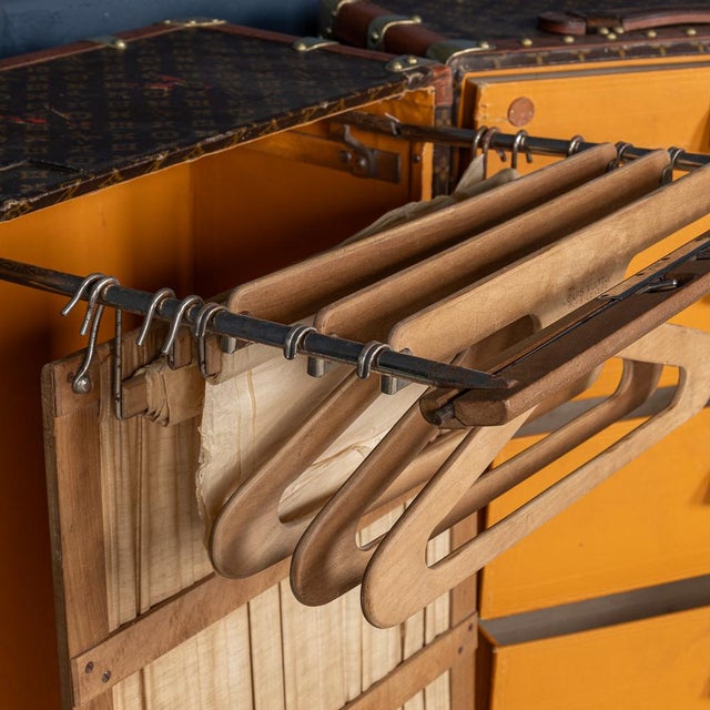 20th Century Wardrobe Trunk in Monogram Canvas from Louis Vuitton, France, 1930s For Sale - Image 14 of 18