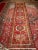 Textile Antique Persian Heriz Karajeh Runner, Geometric Medallion Pattern, Red & Navy, 4’ X 14’ For Sale - Image 7 of 7