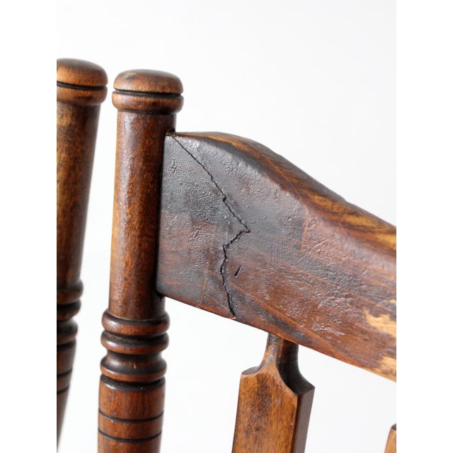 Vintage Bennington Vermont Windsor Dining Chairs Set of 5 For Sale - Image 14 of 18