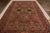 Traditional Antique Red Blue Cream Kerman Lavar Medallion Floral Wool Persian Rug For Sale - Image 3 of 6