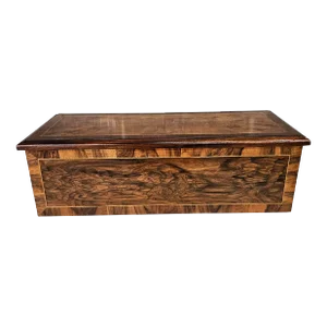 19th Century Continental Walnut and Kingwood Case Cylinder Music Box, #3130