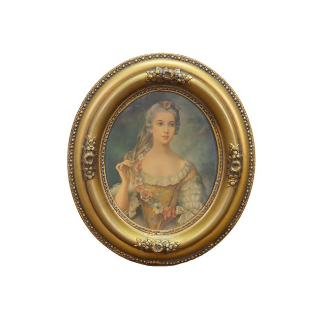 Two vintage portraits of Sophie of France and her brother Louis, Dauphin of France, after Jean Marc Nattier. They feature...