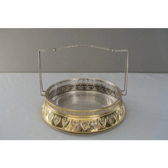 Jugendstil Centerpiece with Original Glass, 1908 For Sale - Image 6 of 18