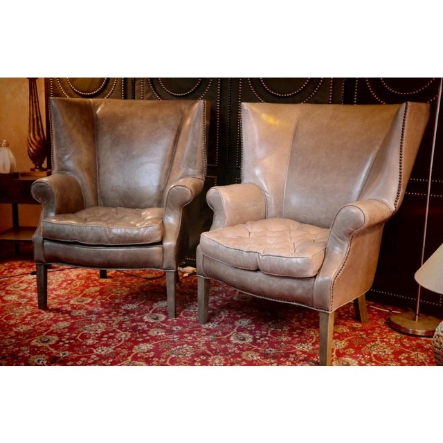 Early 21st Century Vintage Leather Chairs from Ralph Lauren, 2010s, Set of 2 For Sale - Image 5 of 15