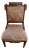 19th Century Victorian Eastlake Carved Walnut Upholstered Side Chair For Sale