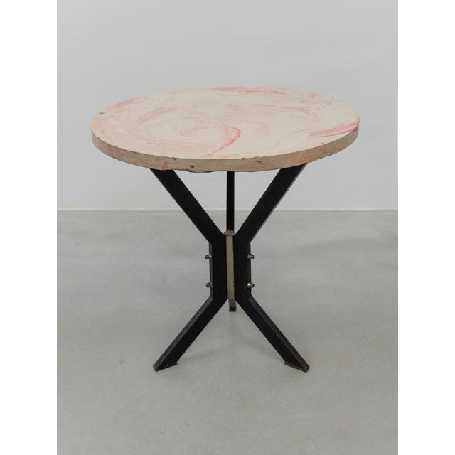 Round Outdoor Terrace Stone Top Table, France, 1930s For Sale - Image 11 of 18