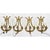 French Vintage Brass Lyre Sconces - Set of Four For Sale - Image 4 of 12