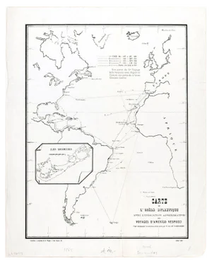 Carte de l'Ocean Atlantique - by F. A. de Varnhagen - 1865 1865