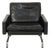 Vintage PK31 Chair in Black Leather by Poul Kjærholm, 1970s For Sale