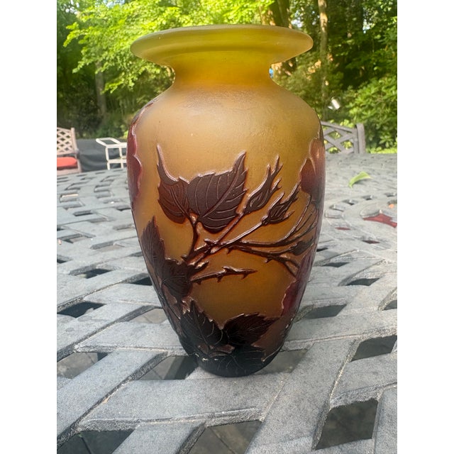 Early 20th Century Galle Cameo Vase For Sale - Image 5 of 10