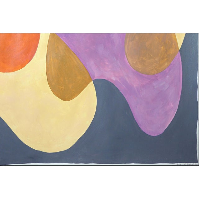 2026, Mid Century Modern Shapes, Organic Shapes Diptych, Golden Hour Mobile, Acrylic Paint on Watercolor Paper by Ryan Rivadeneyra For Sale In Miami - Image 6 of 10