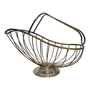 1980s Vintage Silverplate Italian Wine Bottle Holder