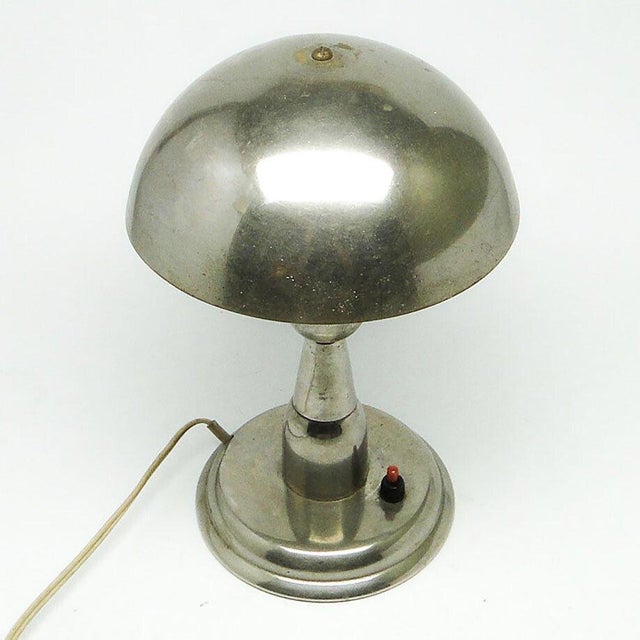 Mid-Century Modern Art Deco Table Lamp by A. Gałecki, Poland, 1960s For Sale - Image 3 of 7