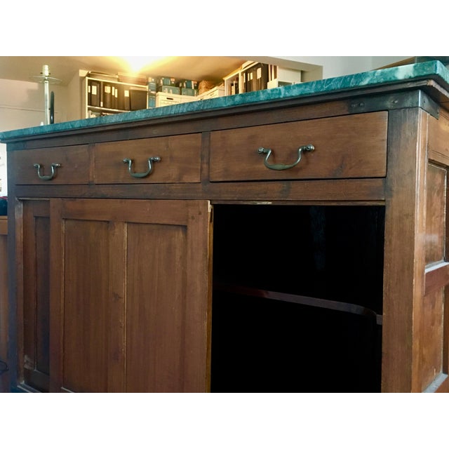 Damchiya Indian Cabinet With Green Marble Top For Sale In New York - Image 6 of 9