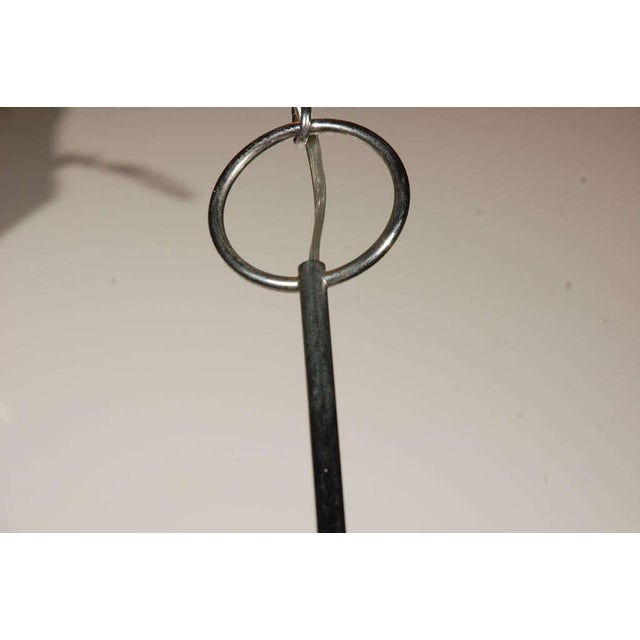 Lightolier 1960s Vintage Chrome & White Lightolier Ceiling Fixture For Sale - Image 4 of 9