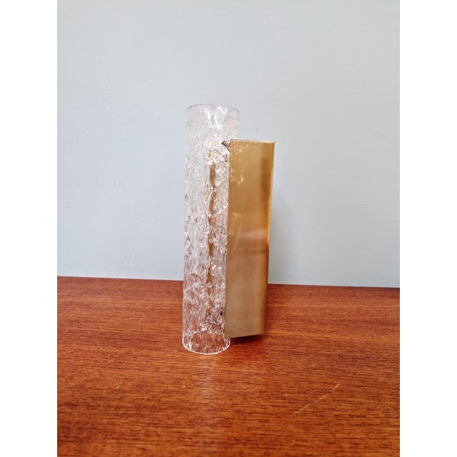 Tubular Wall Sconce in Brass and Frosted Glass from Doria Leuchten, 1960s For Sale - Image 13 of 17