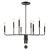 Modern Ebony Elegance 8 Light Chandelier For Sale - Image 3 of 3