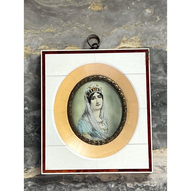 Vintage German Miniature Portrait For Sale - Image 4 of 18