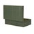 Eton Green Ribbed Vegan Leather Hospitality Grade Storage Box For Sale In Los Angeles - Image 6 of 8