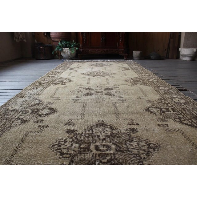 Beige 1960s Anatolian Rug Runner - 61"x152" For Sale - Image 8 of 10