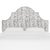 Classic curves wrapped in smooth upholstery, then accented with elegant ornamental nailheads, gives this Upholstered...