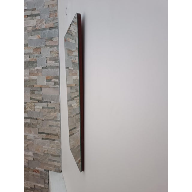 Metal Trapezoidal Mirror from Fratelli Fanzago, 1960s For Sale - Image 7 of 11