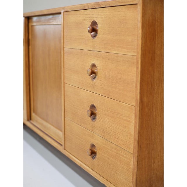 Mid-Century Modern Sideboard in Oak by Hans J. Wegner for Ry Møbler, Denmark, 1960s For Sale - Image 3 of 18