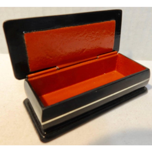 Hand-Painted Russian Lacquer Box For Sale In Nashville - Image 6 of 9