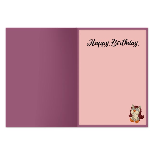 Illustration Who's Birthday Is It Greeting Card, Gold Foil, Artist Signature Alieska & Jose For Sale - Image 3 of 5