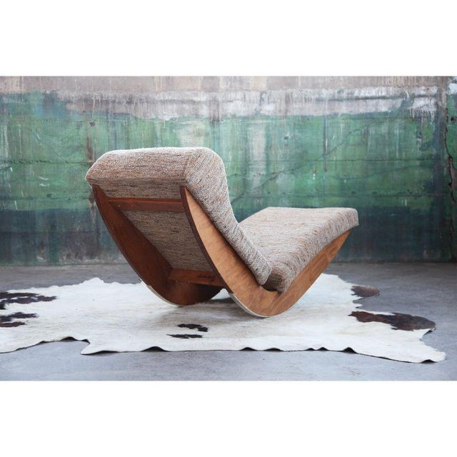 Mid Century Upholstered Lounge Chair in the Style of Adrian Pearsall For Sale - Image 9 of 13