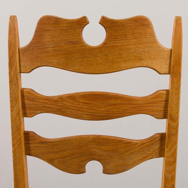 Danish Oak Razor Chairs by Henning Kjærnulf for EG Kvalitetsmøbler, 1960s, Set of 6 For Sale - Image 17 of 18