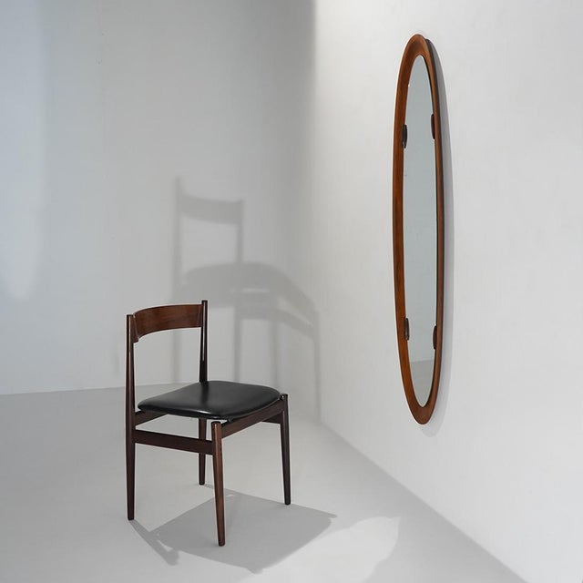 Curved Plywood Wall Mirror, 1960s For Sale - Image 11 of 12