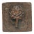 Vintage Rustic Ceramic Artichoke Art Tile For Sale