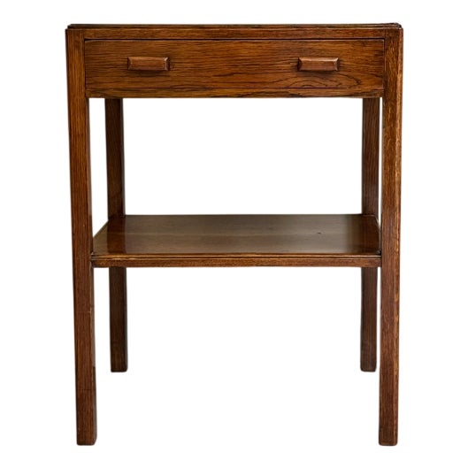 Small Oak Side or Hallway Table, 1950s For Sale