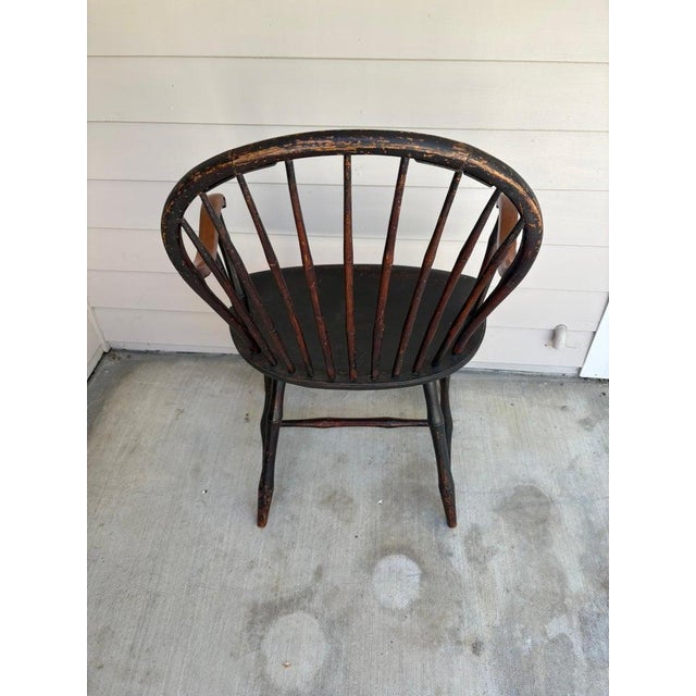 Collection of Three Painted 19Thc Philadelphia Windsor Chairs -3 For Sale - Image 9 of 11