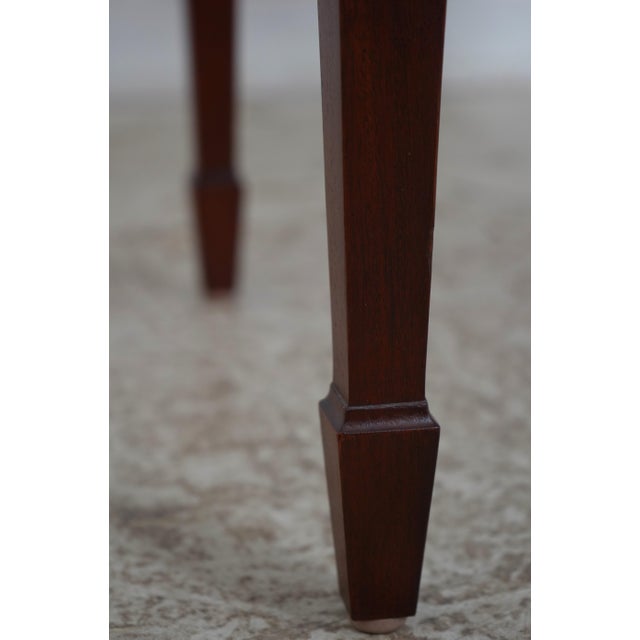 Hekman Flame Mahogany Occasional Tea Table For Sale - Image 12 of 17