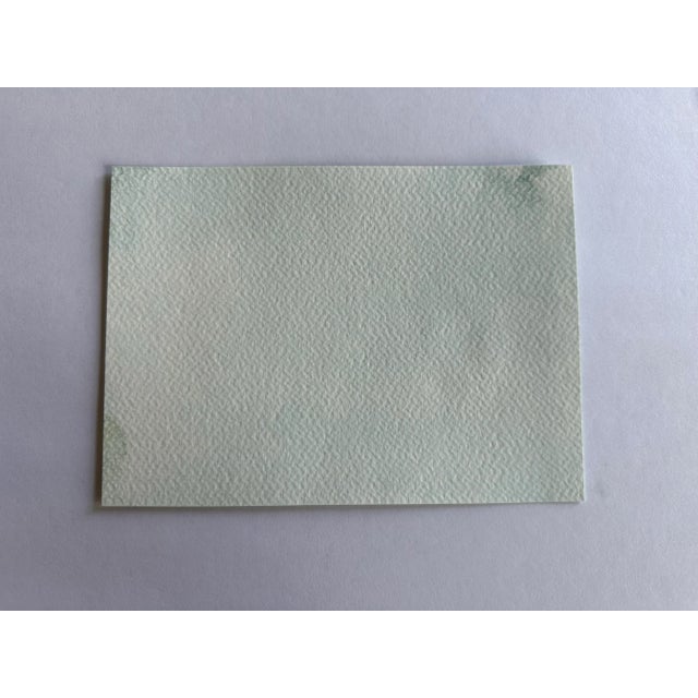 Contemporary Original Watercolor Landscape Painting “Evening Glow” For Sale - Image 3 of 3